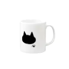 omekasiの黒い猫 Mug :right side of the handle