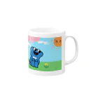 やさしいくっちーもんすたーのたんぽぽとぼく Mug :right side of the handle