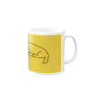 カカオのゴールデンレトリバー Mug :right side of the handle