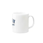 LONESOME TYPE ススのSPOON (NAVY) Mug :right side of the handle