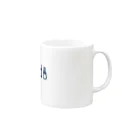 LONESOME TYPE ススのSALT (NAVY) Mug :right side of the handle