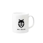 PoooompadoooourのGRAY SCALE ロゴ Mug :right side of the handle