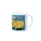 Nahkitch ART ShopのNO WAY ! Mug :right side of the handle