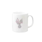 なんでもあるお花屋さんの大事なお花 with color Mug :right side of the handle