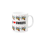 BuddyのI love sweets ! BuddyBee Mug :right side of the handle