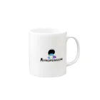 normanjpのアフロペンギン Mug :right side of the handle