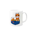 墨吉ぽち狐のポケット柴犬 Mug :right side of the handle