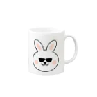 セクシィー店長のお店のうさぎさんグラス Mug :right side of the handle