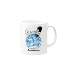 MUSUMEKAWAIIの0517「#世界電気通信情報社会デー 」 Mug :right side of the handle