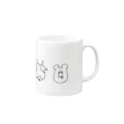 さくちゃ👶の愉快な動物たち Mug :right side of the handle