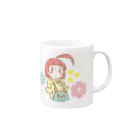 レゴ娘のフラワー Mug :right side of the handle