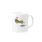 YoakeNecoのかますねこ　きじとら Mug :right side of the handle