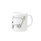 ぴこぽんSUZURIのグハァちゃん Mug :right side of the handle