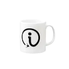 interact Official Shopのinteract i_BLACK Mug :right side of the handle