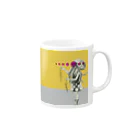 スーパーファンタジー絵描き　松野和貴の化けの皮マグータコー Mug :right side of the handle