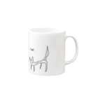 cat?のcat? Mug :right side of the handle