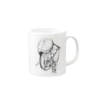 Enigma  Galleryの「年老いたロシア人画家」 Mug :right side of the handle