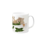KAMAP ＆ Ricaの【KAMAP】枝豆とハムスター兄弟 Mug :right side of the handle