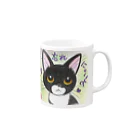 shimaneko megumi（しま猫めぐみ）のぼく忘れにゃいよ Mug :right side of the handle