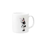 Peco Peco Boo&Carotte cocon❋のレーラ(牛柄) Mug :right side of the handle