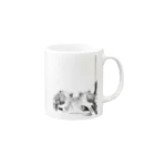 ひざまくらの子猫(｀；ω；´) Mug :right side of the handle