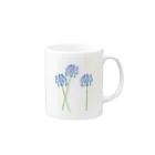 leap flower.のアリウム・ブルーパフューム Mug :right side of the handle