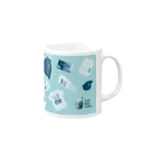 Teal Blue CoffeeのTealBlueItems Mug :right side of the handle