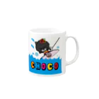 おりこうwanwanのウェイクボード!COCO&CHOCO Mug :right side of the handle