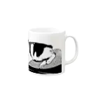 ニコニコさんのくつろがないネコ Mug :right side of the handle