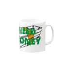 IKOAN DESIGN WORKSのNEED MONEY MUG マグカップの取っ手の右面