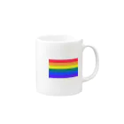 loveisloveの6色レインボー Mug :right side of the handle