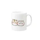 ハムスターちゃんねるの雑貨屋さんのもちおくんとオスカルくん Mug :right side of the handle