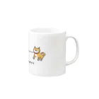 かいわれちゃんの帰りたくない柴犬(ロゴ入り) Mug :right side of the handle