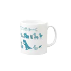 SETSAIL!!の並んだ動物ウォーク Mug :right side of the handle