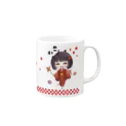 唯香のなにかのお店SUZURI支店の小唯ちゃんマグカップ Mug :right side of the handle