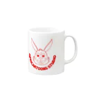 Africartoons Studioのスタジオロゴ（赤） Mug :right side of the handle