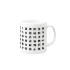 yasu_revolverのAligned letters Mug :right side of the handle