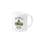 rico-micoのプリンアラモード Mug :right side of the handle