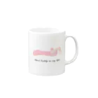 バレエシルエット ballet*pointe_pon*のバレエ　トウシューズ１ Mug :right side of the handle