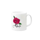 【sample】の薔薇 Mug :right side of the handle