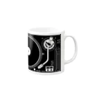 くろのレコードプレイヤー Mug :right side of the handle