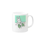 うさぎまつりのピャーピャー Mug :right side of the handle