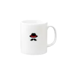 kurara_airのひげハット Mug :right side of the handle