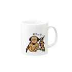 それいゆの仲良し親子シリーズ（犬さん） Mug :right side of the handle