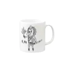 oekaki/ROUTE ONEの天狗　ROUTE ONE Mug :right side of the handle