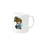 nantekottaiのドット絵　JK　ため技 Mug :right side of the handle