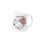 ゆる〜い　小さいアニマルズのゆる〜い　ハリネズミ Mug :right side of the handle