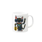 oekaki/ROUTE ONEのまねきねこ　ROUTE ONE Mug :right side of the handle