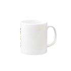 でおきしりぼ子のCOVID-19_ワクチン完全接種済(縦) Mug :right side of the handle