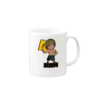 政岡純のキャラマグカップ Mug :right side of the handle